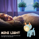 Portable DIY Funny Deer Lights Cute Folding Dog Night Lamps for Bedside Bedroom