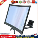 L6 12 inch Curved Phone Screen Magnifier HD Amplifier with Phone Stand Newly