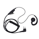 2pcs Walkie Talkie Earphone Headset Earpieces Radio Earpiece Built-in Microphone