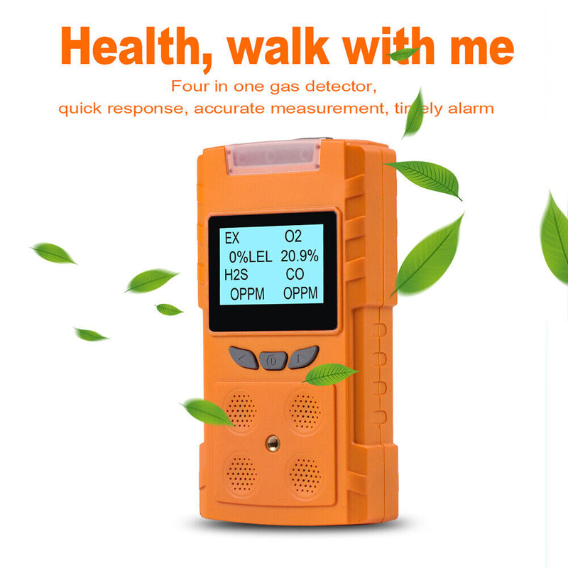 4"" 1 Multi Gas Oxygen Hydrogen Sulfide Carbon Monoxide Fuel Monitor