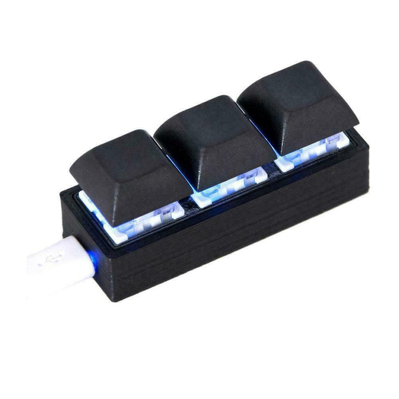 Function Mechanical Keyboard Rgb Backlight 3 Keys Self-setting DIY Keycap D5M0