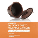3pcs Plastic Coffee Capsule Cup for Dolce/Gusto Refillable Filters (Coffee)