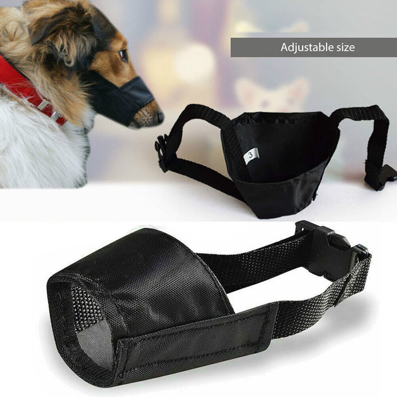Adjustable Oxford Cloth Stop Bite Dog Muzzles Safety Breathable Pet Mouth Cov