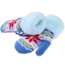 Warm Baby Kids Knitted Elastic Thicken Ski Casual Mittens Gloves(Sky Blue)