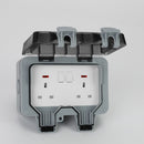 Waterproof Switched Double Socket Power Socket Wall Socket Electrical Outlet