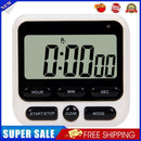 Digital Stopwatch Kitchen Countdown Timer Alarm Reminder Clock (Black)