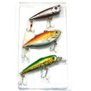 3pcs Lot Fishing Lures Mixed Set Minnow Crankbaits Topwater Popper Hook
