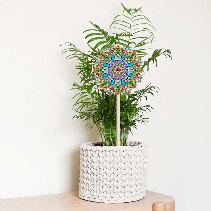 Rhinestone Craft Yard Lawn Flowers Decor Stick for Outdoor Home Christmas Gif