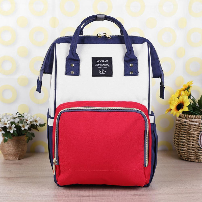Multifunctional Backpack Nursing Handbag Mummy Diaper Bags Baby Care (Red)