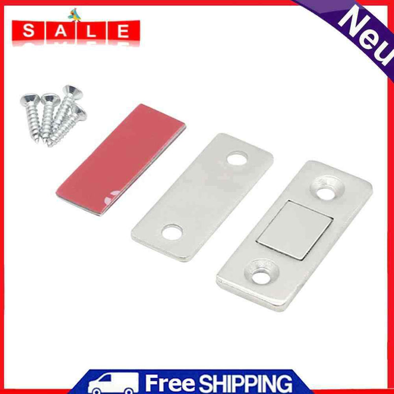 1 Set Ultra-Thin Door Magnetic Door Stopper for Drawer Closer Kit