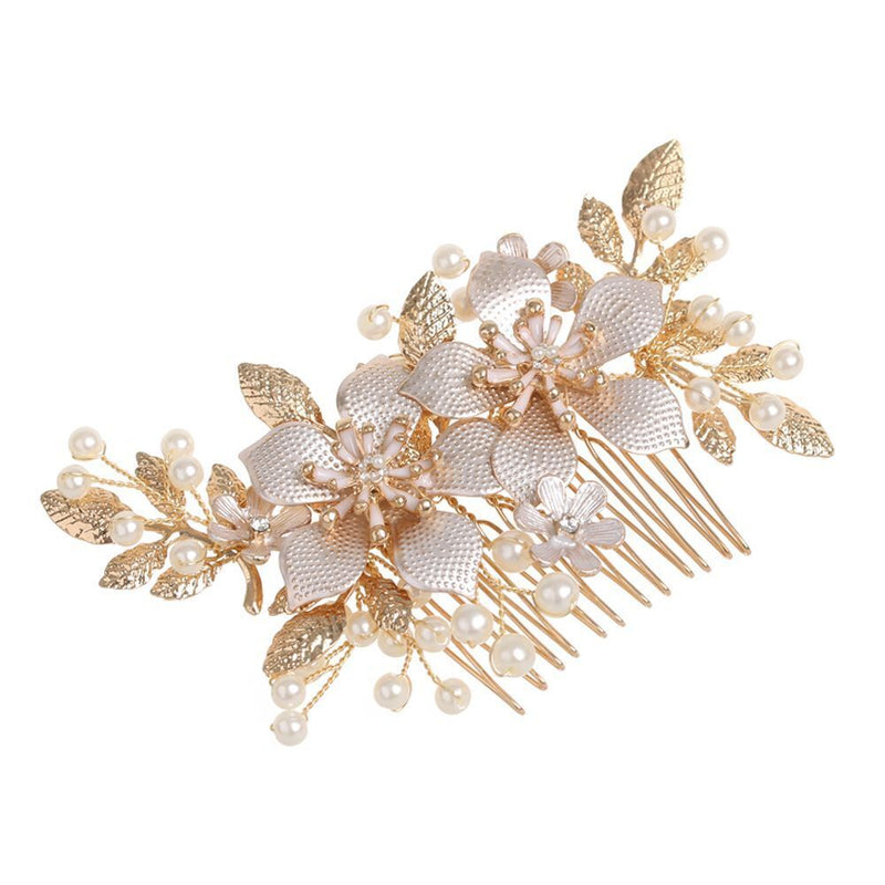 Wedding Party Crystal Bridal Clips Flower Hair Pin  Hair Combs Bridesmaid Tiara