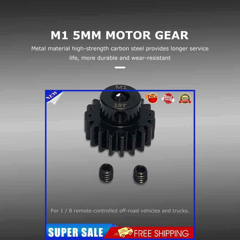 #A M1 5mm Pinion Gears 11-22t Pinion Motor Motor Pinion Gear for 1/8 Rc Buggy Tr