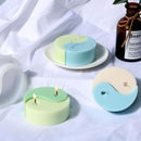 Tools Silicone Candle Mould Yin Yang Candle Mold Tai DIY Chi DECOR Soap Wax F8W0