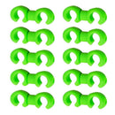 10pcs Bicycle Brake Gear Cable S Style Clips Rotating Buckle Pants Guide Clasp