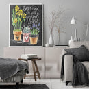 Letter Bonsai Colouring Oil Canvas Picture DIY Hand Painted Paint By Numbers Kit