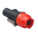 10pcs NL4FC Speaker Connectors 4 Pin Male Audio Speakon Ohm Plug (10x Red) Newly