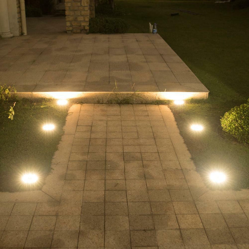 LED Solar Power Ground Lights Floor Decking Outdoor Garden Yard Lawn Path Lamp