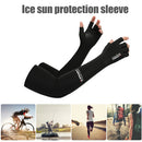 Half Finger Ice Fabric Arm Sleeves Sun UV Protection Outdoor Cycling Arm Cove