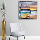 DIY Diamond Painting Kits Full Round Drill Sunset and Cup Mosaic Home Decor