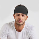 Yoga Sweat Headband Non-slip Elastic Stretch Hair Band Sport Safety (Black)