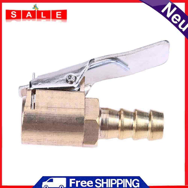 8mm Brass Car Truck Tires Tire Inflator Air Valve Male Copper Clip-on A