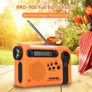 Portable Solar Full Band Radio Hiking FM AM Flashlight Multifunctional Radiogram