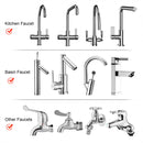 Sink Faucet Sprayer Attachment Movable Anti-Splash Kitchen Tap Head (C)