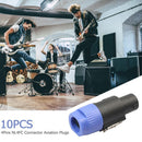 10pcs NL4FC 4PIN Speaker Audio Connectors Adapter Aviation Plugs for Amplif