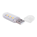 Mini Portable USB Book Light Bright Reading Lamp for Laptop (Yellow 3LED)