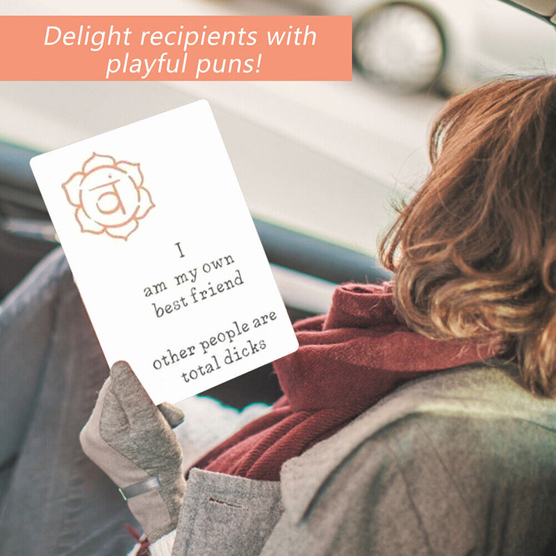 16pcs Affirmation Card Funny Postcards Funny Affirmation Card for Friends Fam