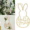 Wooden Hello Spring Wreath Sign Easter Bunny Wreath Spring Decor Wedding I8D6