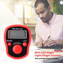 LCD Display Finger Counter LED Luminous Electronic Tally Counter (Red)