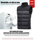11 Places Zones Heated Vest Splicing Heating Jacket Thermal Waistcoat for Sports