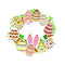 2022 Easter Bunny Garland Home Garden Door Wall Decor Hanging Easter I9X4