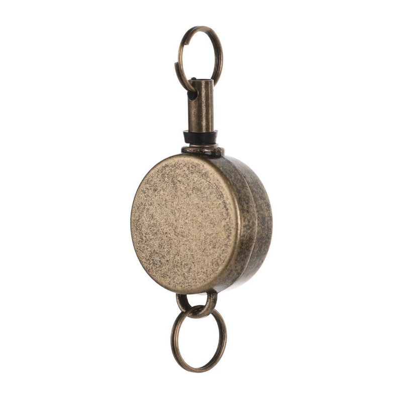 Stationery Metal Anti-Lost Clip Retractable Badge Holder Key Ring Lanyards