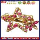 Rhinestone Flower Hair Clip Elegant Star Barrette Sweet Headwear Hairpins Gifts