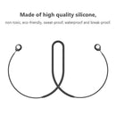 Anti Lost Silicone Earphone Strap for SONY WF-C500 Neck Cable (Black)