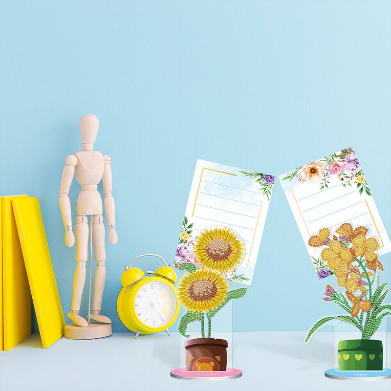 2pcs Diamond Painting Note Holder Valentine Gift Card Table Stand (BQJ05)