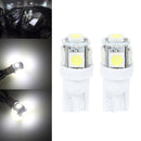 30Pcs T10 W5W 5SMD LED Bulb 5050 Car Auto Width Indicator Light (White)