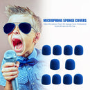 10pcs Microphone Windscreen Sponge Cover Mic Foam Protective Caps (Blue) Newly