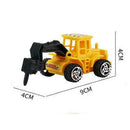 6 Pcs Digger Tractor Baby Toys Shower Birthday Cake Toppers Party C9L1 D1I0