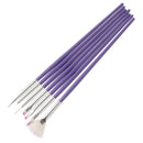 7pcs Manicure Painting Pen UV Gel Nail Polish Row Dotting Builder Nail Art Brush