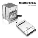 Folding Steel Wood Burning Stoves Outdoor Camping Picnic Portable BBQ R7Y4 L3L5