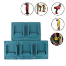 5pcs Tool Holder for Bosch/Makita 18V Lithium Battery Machine Rack (Blue) Newly