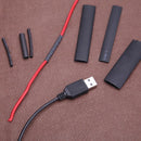 127pcs/set Black 40/80mm Insulation Assorted 2:1 Heat Shrink Tubing Wrap Newly