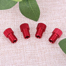 4pcs Presta to Shrader Bicycle Road Bike Valve Adapters Converters (Red) Newly