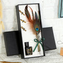 Feather Writing Quill Pen Ink Bottle Set Collection Calligraphy Stationery Newly