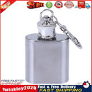 1oz 28ml Portable Mini Stainless Steel Flask Wine Bottle with Keychain Newly