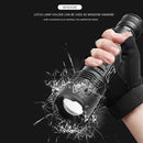 LED Aluminum Alloy Telescopic Zoom Torch 5 Modes Waterproof Handheld Flashlight