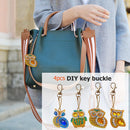 4pcs DIY Diamond Painting Special Shape Full Drills Owl Pendants Bags Key Chains